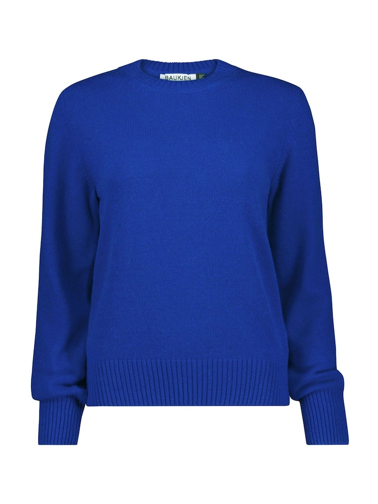 Baukjen Blue Zucca Wool Blend Crew Neck Jumper - Image 5 of 5