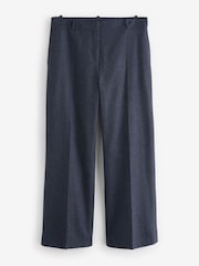 Baukjen Blue Gwynnie Wool Blend Wide Leg Trousers - Image 4 of 4