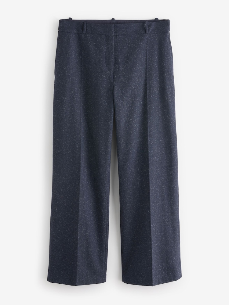 Baukjen Blue Gwynnie Wool Blend Wide Leg Trousers - Image 4 of 4