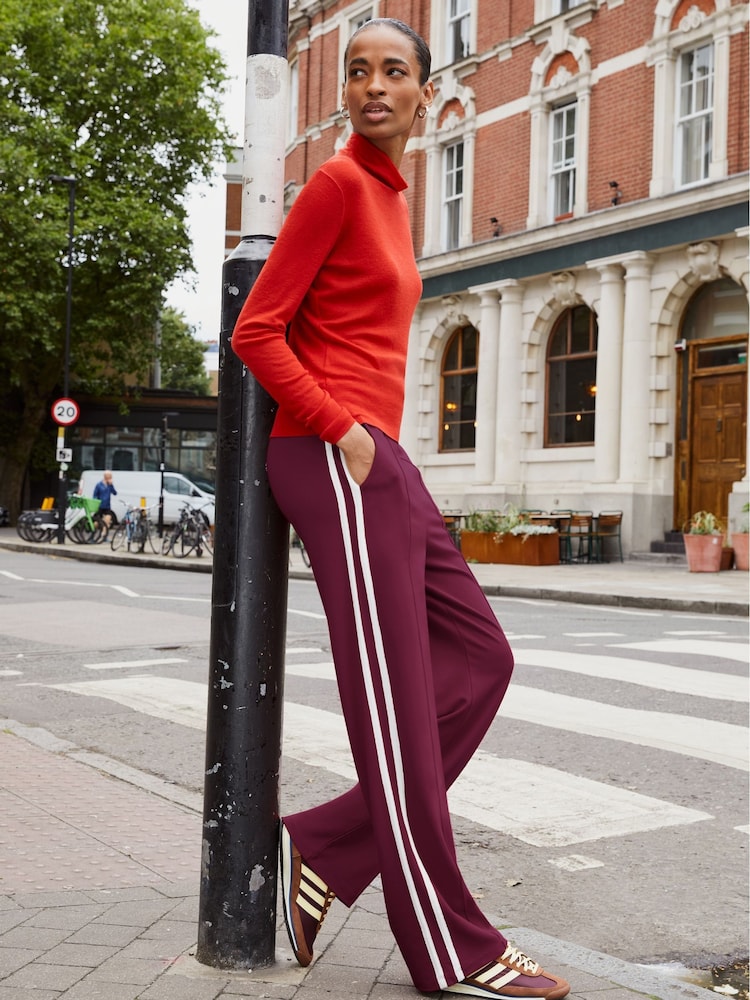 Baukjen Red Tippi Side Stripe Trousers - Image 1 of 6