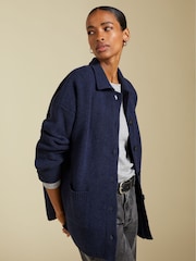Baukjen Blue Bay Wool Blend Knitted Jacket - Image 3 of 5