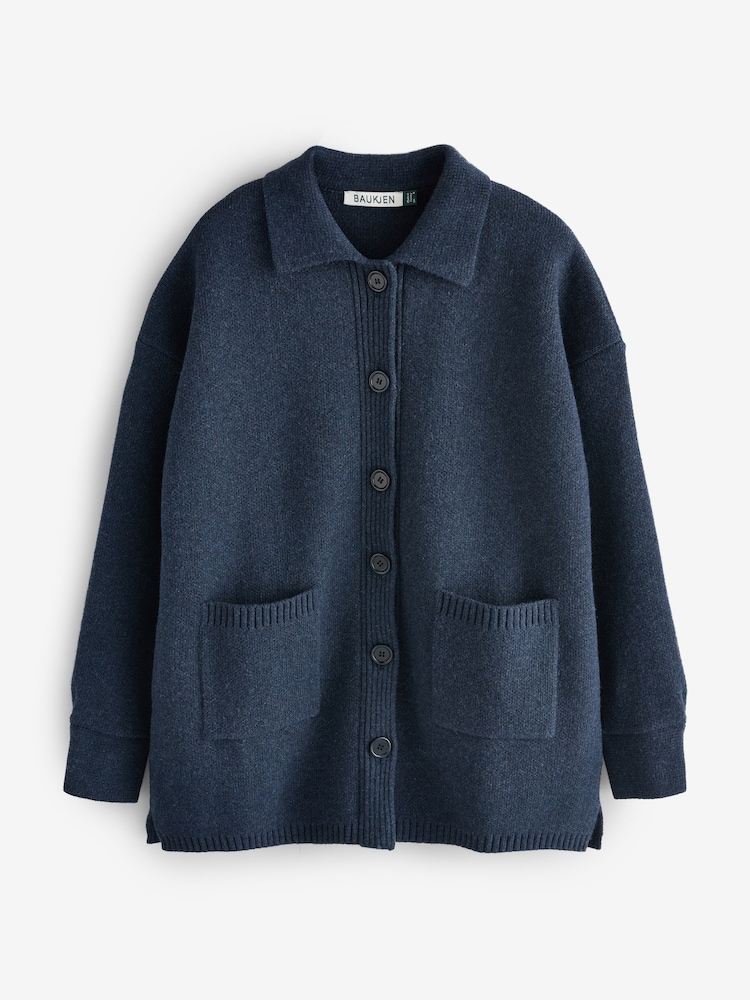 Baukjen Blue Bay Wool Blend Knitted Jacket - Image 5 of 5