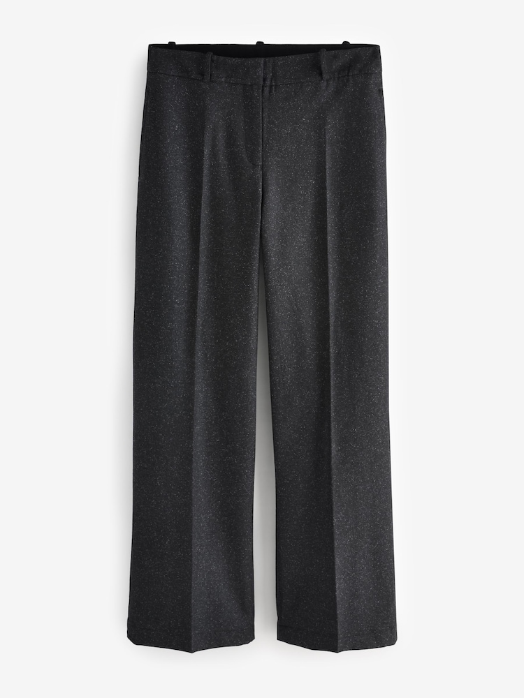 Baukjen Gwynnie Wool Blend Wide Leg Black Trousers - Image 5 of 5