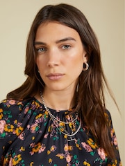 Baukjen Mini Isolde Printed Black Dress - Image 2 of 5