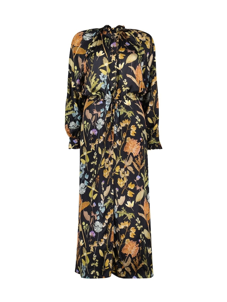 Baukjen Luna Printed Long Black Shirt Dress - Image 4 of 4