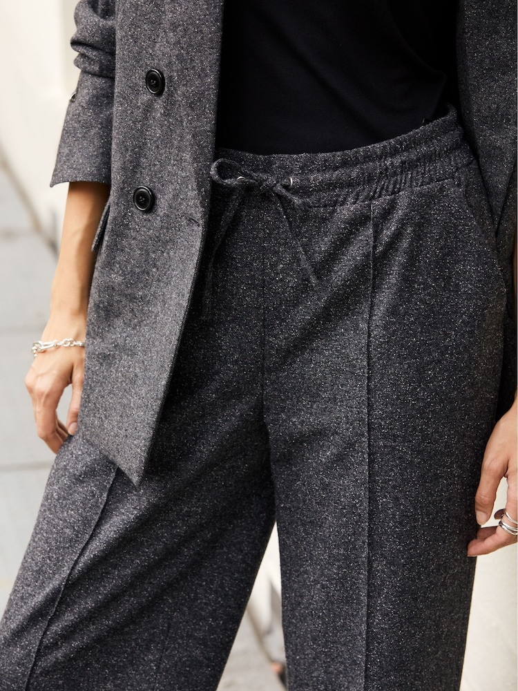 Baukjen Grey Fera Wool Blend Wide Leg Trousers - Image 2 of 5