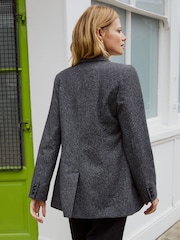 Baukjen Grey Eugenie Wool Blend Tailored Blazer - Image 2 of 5