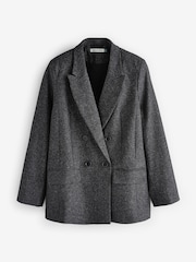 Baukjen Grey Eugenie Wool Blend Tailored Blazer - Image 5 of 5