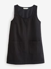 Baukjen Mini Leah 100% Organic Cotton Denim Black Dress - Image 4 of 4