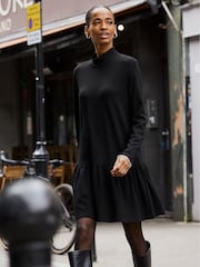Baukjen Mini Justine Turtleneck Black Dress - Image 1 of 6