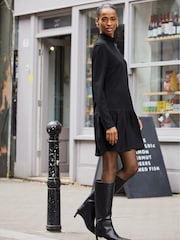 Baukjen Mini Justine Turtleneck Black Dress - Image 3 of 6