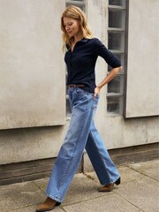 Baukjen Blue Susan 100% Cotton Button Down Top - Image 2 of 4