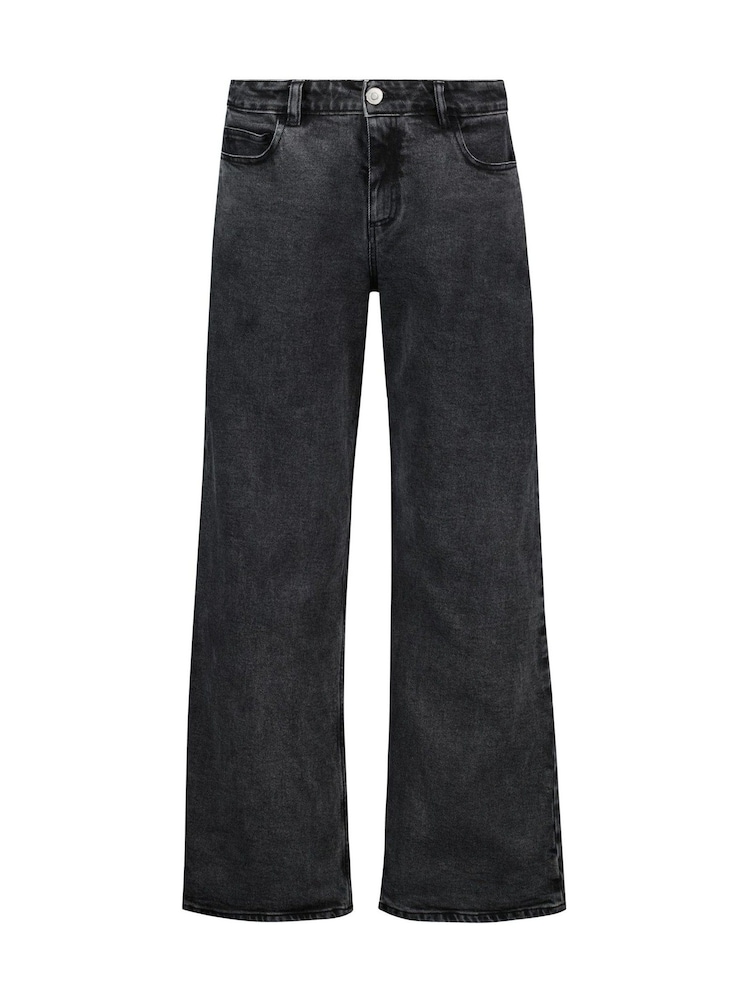 Baukjen Grey Stretch Cotton Wide Leg Slouch Jeans - Image 5 of 5