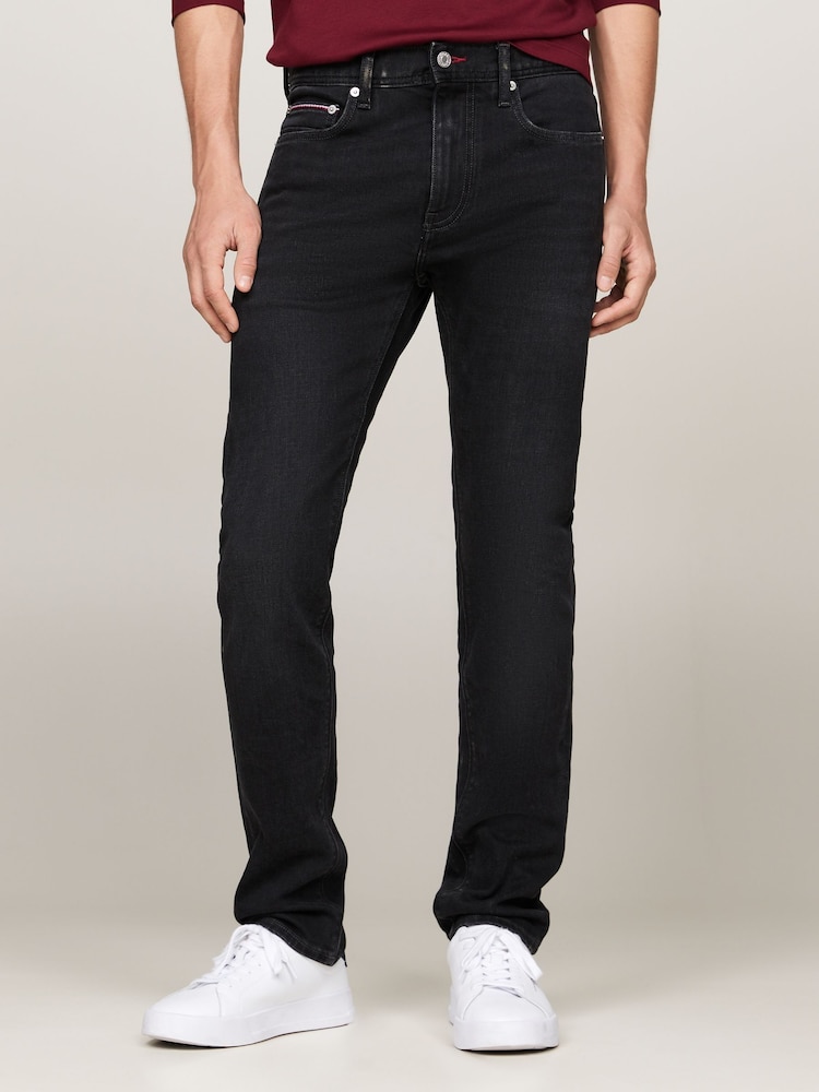 Tommy Hilfiger Black Slim Bleecker Straight Jeans - Image 1 of 4