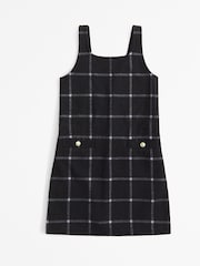 Abercrombie & Fitch Tartan Mini Pinafore Black Dress - Image 3 of 3