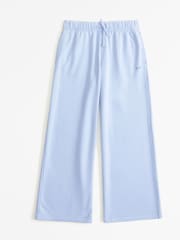 Abercrombie & Fitch Blue Low Rise Wide Leg Joggers - Image 1 of 1