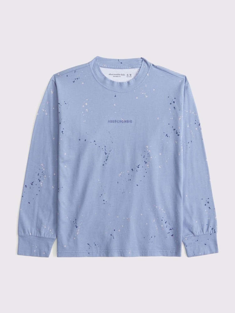 Abercrombie & Fitch Embroidered Logo Long Sleeve 100% Cotton Top - Image 1 of 1