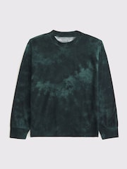Abercrombie & Fitch Green Embroidered Logo 100% Cotton Long Sleeve Top - Image 1 of 2