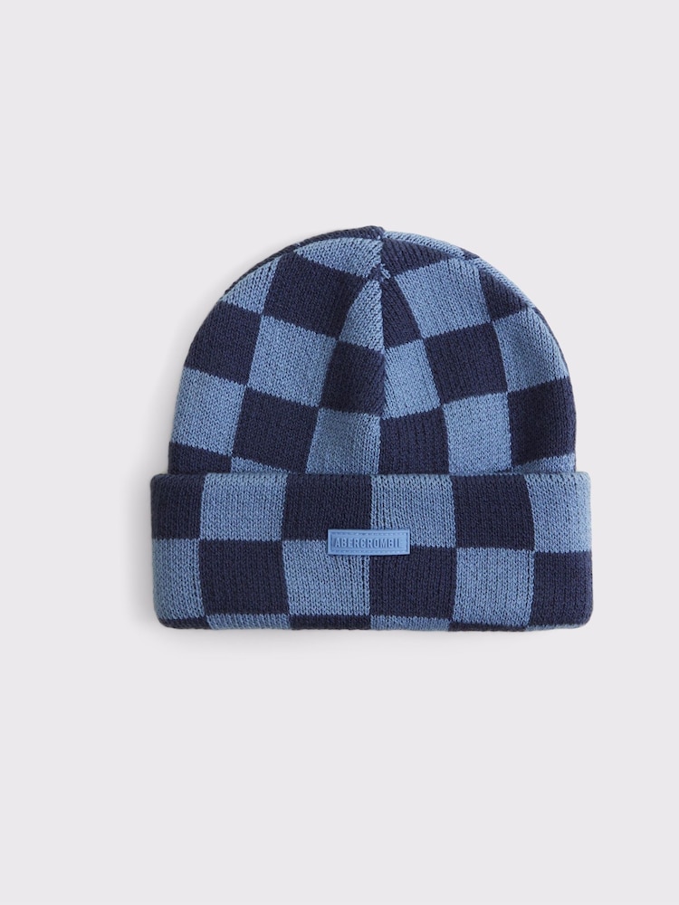 Abercrombie & Fitch Checkerboard Beanie Hat - Image 1 of 3