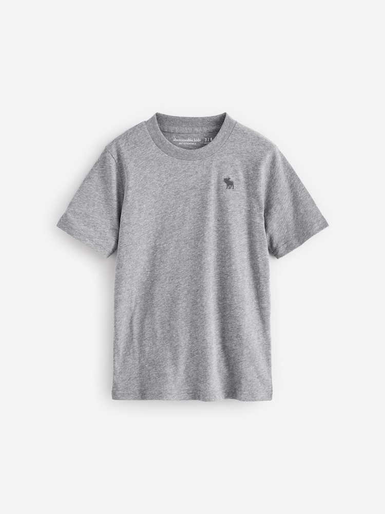 Abercrombie & Fitch Mavi Logo Uzun Kollu 100% Pamuklu Üst 3 Paket - Image 4 of 6