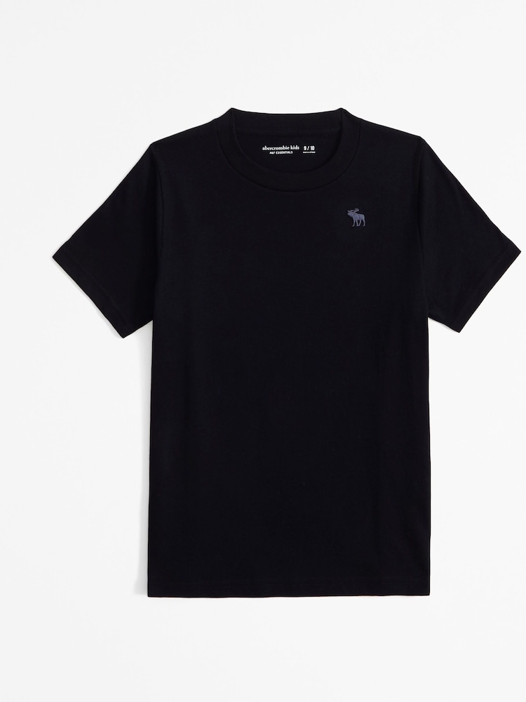 Abercrombie & Fitch Short Sleeve Icon Logo Crew Neck Black T-Shirt - Image 1 of 1