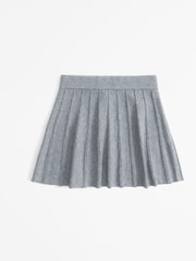 Grau - Abercrombie & Fitch Faltenstrickrock - Bild 1 von 2