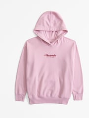 Abercrombie & Fitch Pink Logo Hoodie - Image 1 of 2