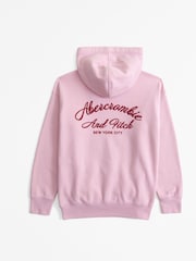 Abercrombie & Fitch Pink Logo Hoodie - Image 2 of 2