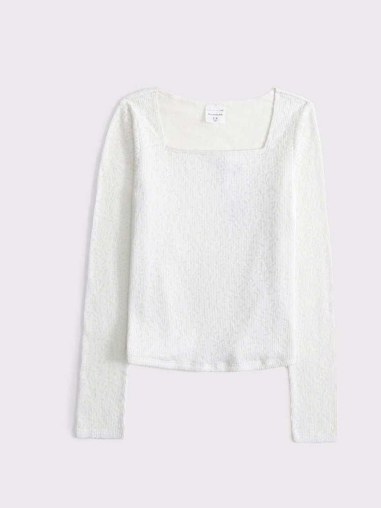 Abercrombie & Fitch Long Sleeve Lace Slash Neck Top - Image 1 of 2 Abercrombie & Fitch Long Sleeve Lace Slash Neck Top - Image 1 of 2