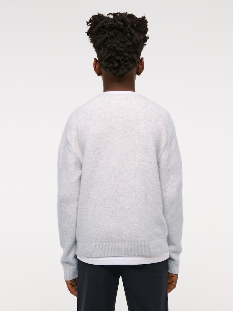 Abercrombie & Fitch Natural Knitted Christmas Jumper - Image 2 of 6
