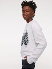 Abercrombie & Fitch Natural Knitted Christmas Jumper - Image 5 of 6