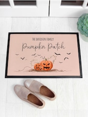 Personalised Halloween Pumpkin Patch Indoor Doormat by Treat Republic - Image 2 of 4