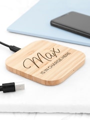 Personalised Wireless Charging Pad by Treat Republic - Image 3 of 5