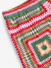 Bright Multi Square Crochet Shorts with Cotton - Image 7 of 8