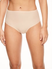 Телесный - Chantelle Soft Stretch Seamless One Size High Waisted 100% Cotton Thong - Image 1 of 3