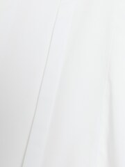 River Island White Slim Fit Formal Long Sleeve 100% Cotton Shirt - Image 4 of 4