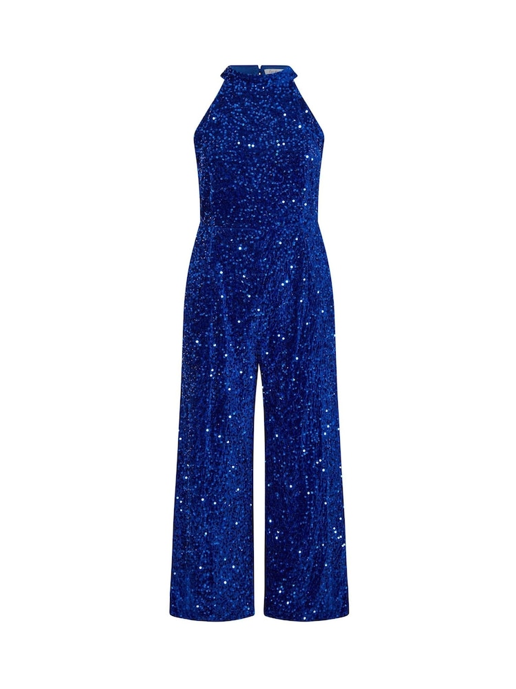 Yours Curve Pailletten-Jumpsuit aus Samt - Bild 6 von 6 Yours Curve Pailletten-Jumpsuit aus Samt - Bild 6 von 6