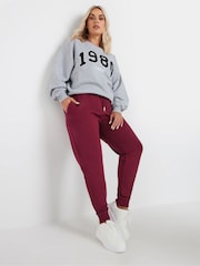 Yours Curve Red Elasticated Joggers - Image 2 of 5