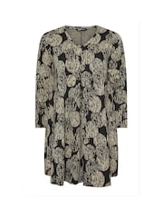 Yours Curve Black Print Dress - Image 5 of 5
