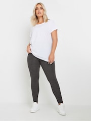 Yours Curve Grey Leggings 2 Pack - Image 2 of 8