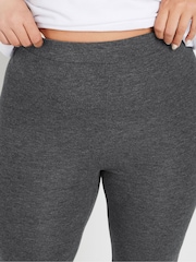 Yours Curve Grey Leggings 2 Pack - Image 5 of 8