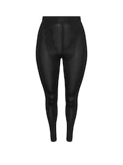 Yours Curve Grey Leggings 2 Pack - Image 8 of 8