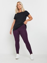 Yours Curve Black Leggings 2 Pack - Image 2 of 8
