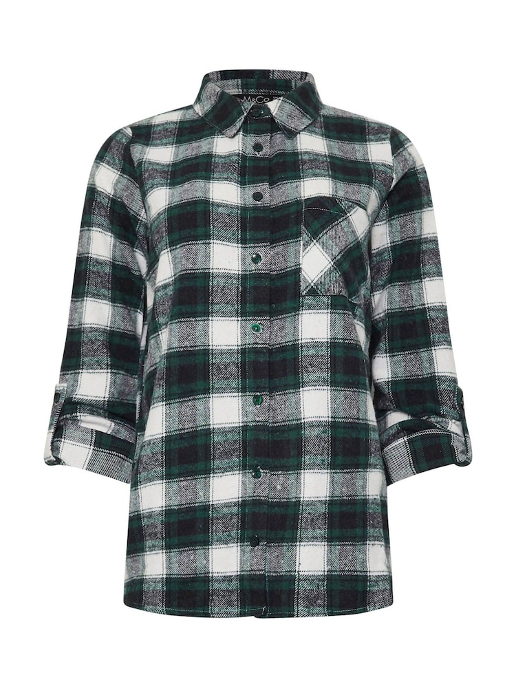 M&Co Green Check Shirt - Image 5 of 5