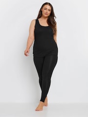 Yours Curve Black Pointelle Thermal Vest - Image 2 of 5