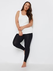 Yours Curve White Pointelle Thermal Vest - Image 2 of 5