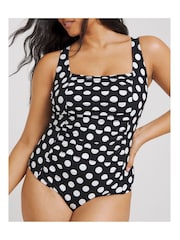 Simply Be Turquoise/Spot Print Magisculpt 2 Pack Swimsuits - Image 3 of 7