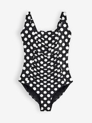 Simply Be Turquoise/Spot Print Magisculpt 2 Pack Swimsuits - Image 7 of 7