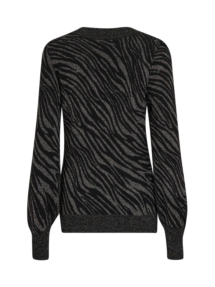 Pour Moi Mila Sparkle Jacquard V-Neck Fine Knit Jumper - Imagen 4 de 4 Pour Moi Mila Sparkle Jacquard V-Neck Fine Knit Jumper - Imagen 4 de 4