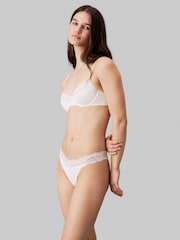 Calvin Klein White Logo Thong - Image 1 of 5